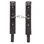 Оковы Leather Standart Leg Cuffs, Black - мініатюра 2