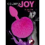 Анальная пробка - Colorful Joy Bunny Tail Plug - мініатюра 9