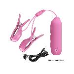 Электростимулятор для груди PRETTY LOVE - Nipple Clip 7 режимов вибрации, 3 режима электростимуляции - мініатюра 10