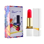 Вибратор помада "Lipstick", белый, 10 режимов вибрации - мініатюра 1