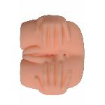 Мастурбатор Вагина-Анус Delicate hand masturbator без вибрации телесный - мініатюра 4