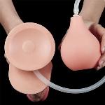 Упругий фаллоимимтатор с функцией семяизвержения 9'' Squirting Dildo - мініатюра 5