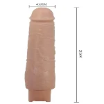 Перезаряжаемый вибратор реалистик Pretty Love - Soren Realistic Vibrating Dildo, BW-500083 - мініатюра 5