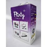 Лаковые ЭКО наручники черного цвета с черным мехом Flirty - мініатюра 3