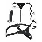 Силиконовый страпон на ремнях Silicone Strap-On - мініатюра 7