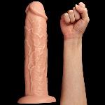 Реалистичный фаллоимитатор, дилдо на присоске 11'' King-sized Dildo Flesh - мініатюра 3