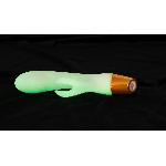 Светящийся вибратор в темноте Glow in the dark Rabbit 10 режимов вибрации - мініатюра 8