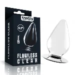Анальная пробка конической формы 4.5'' Flawless Clear Anal Plug, Clear - мініатюра 1