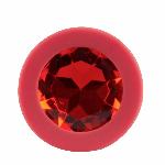 Анальная пробка - Colorful Joy Jewel Red Plug Small - мініатюра 6