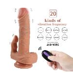 Двойной вибратор с пультом и 20 режимами вибрации Julian vibrating - мініатюра 2
