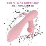 Вагинально- клиторальный вибратор "Eros vibrator", тройная стимуляция, 10 режимов - мініатюра 5