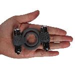 КОЛЬЦО ЭРЕКЦИОННОЕ "Double bullet cock ring" - мініатюра 4