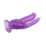 Фаллоимитатор двойной 8.0 Inch Dildo, Purple - мініатюра 2