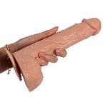 Вибратор " Rotary Telescopic Dildo ", 10 режимов вибрации и ротации, движения вверх-вниз - мініатюра 3