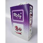Королевские красные лаковые ЭКО наручники с красным мехом Flirty - мініатюра 3