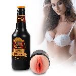 Мастурбато- вагина бутылка Beer bottle masturbation Cup без вибрации телесный - мініатюра 3