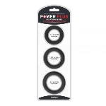Набор из 3 шт эрекционных колец Power Plus Cock Ring Series без вибрации - мініатюра 1