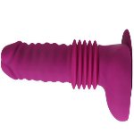 Вибратор на присоске Isaiah Thrusting Dildo фиолетовый 10 режимов вибрации - мініатюра 3