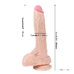 Фаллоимитатор реалистичный на присоске Holy Dragon телесный - мініатюра 1