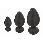 Набор анальных стимуляторов Boss Series - Silicone Anal Plugs Set (2,8 / 3,5 / 4,4 cm) - мініатюра 4