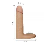 Телесная насадка для двойного проникновения The Ultra Soft Double 14 см - мініатюра 6
