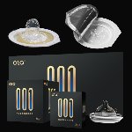 Сверхтонкие презервативы OLO 001 полиуретановые (не содержащие латекс), упаковка 3 шт - мініатюра 2