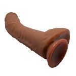 Фаллоимитатор на присоске Baile Beautiful ALEX 10.6'' Brown - мініатюра 5