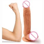 Фаллоимитатор реалистичный большой, "Big dildo" телесный, D 55 mm, L 300 mm - мініатюра 2