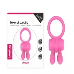 Эрекционное виброкольцо Power Clit Cockring, Pink - мініатюра 1
