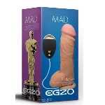 Вибратор на присоске EGZO Ciberskin DVR006 ( 23,5 см х 5 см ) - мініатюра 1