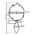 Анальная пробка с хвостом EGZO - Bunny Tail Silver Plug Black, size S - мініатюра 2