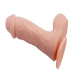 Фаллоимитатор на присоске Baile Beautiful JOHNSON 9.2'' Flesh, BW-008040NR - мініатюра 9