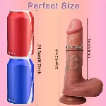 Большой фаллоимитатор с мошонкой на присоске OYO - Dildo Double Layer Silicone YQW-025 (длина 21 см, диаметр 4 см) - мініатюра 5