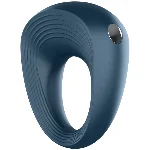 Эрекционное кольцо Satisfyer Power Ring 10 режимов вибрации черный - мініатюра 1
