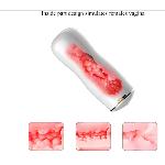 Мастурбатор с двумя входами на присоске Boss Series: Vibrating Masturbation Cup White - мініатюра 4