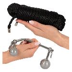 Комплект двойного  проникновения Bondage Plugs with 10 m Rope - мініатюра 10