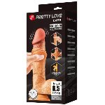 Вибратор на присоске с хребтом и эффектом скользящей кожи BAILE - Sliding Skin 8,5'' Flesh, BW-008105ZRG - мініатюра 2