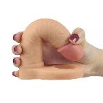 Телесная насадка для двойного проникновения The Ultra Soft Double 14 см - мініатюра 4