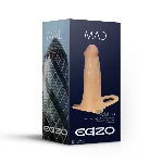 Фаллопротез поясной EGZO (пустотелый страпон) (18 см х 4,6 см) - мініатюра 1