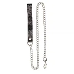Поводок Leather Leash, Black - мініатюра 1
