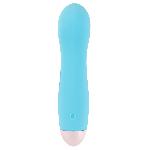 Синий мини вибромассажер Cuties Mini Vibrator с 7 различными вибрационными режимами - мініатюра 3