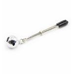 БДСМ зажимы для интимных зон “Silver Beast” крупная бусина - мініатюра 2