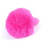 Анальная пробка ( размер S ) с хвостом Boss Series - Silicon PLUG Bunny Tail Pink - мініатюра 5