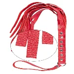 Флогер S&M Fancy Leather Floger, Red - мініатюра 1