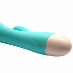 Вибратор кролик " Blue massager", голубой, 10 режимов вибрации - мініатюра 7