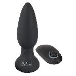 Анальная пробка с пультом и 7 режимами ротации Remote controlled rotating & vibrating plug - мініатюра 2