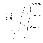 Фаллоимитатор с мошонкой OYO YQM-062, реалистичный, с присоской, водостойкий - мініатюра 7