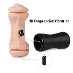Мастурбатор двухсторонний "Zavier" (Ротик-Вагина), 10 режимов вибрации и АУДИО-СЕКС функция - мініатюра 8