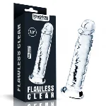 Прозрачный реалистичный фаллоимитатор с присоской 7.0''  Flawless Clear Dildo, Clear - мініатюра 1