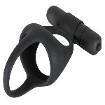 Эрекционное кольцо с вибрацией Vibrating cock & ball ring - мініатюра 3